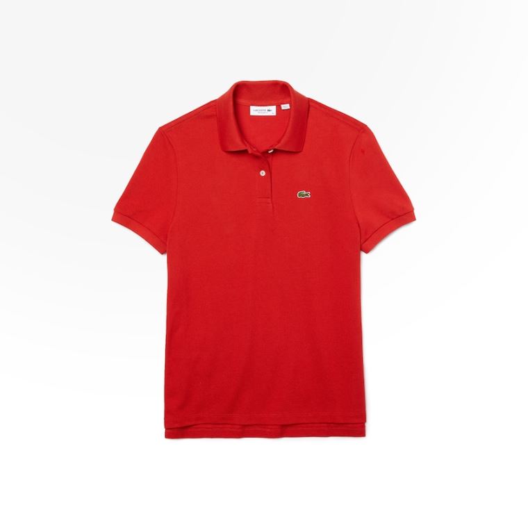 Lacoste Classic Fit Soft Bomulds Petit Piqué Polo Rød | jX77sIEJ