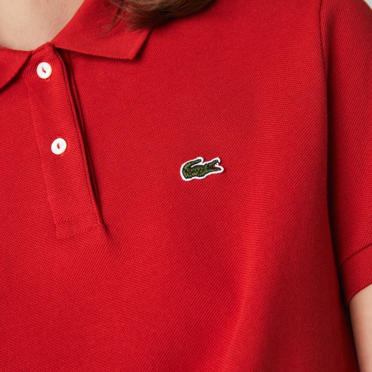 Lacoste Classic Fit Soft Bomulds Petit Piqué Polo Rød | jX77sIEJ