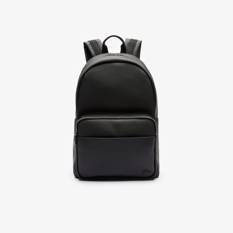 Lacoste Classic Petit Piqué Backpack Sort | OEUagWjK