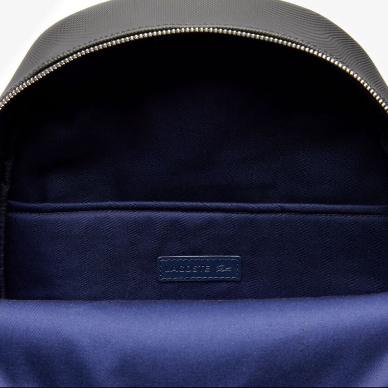 Lacoste Classic Petit Piqué Backpack Sort | OEUagWjK