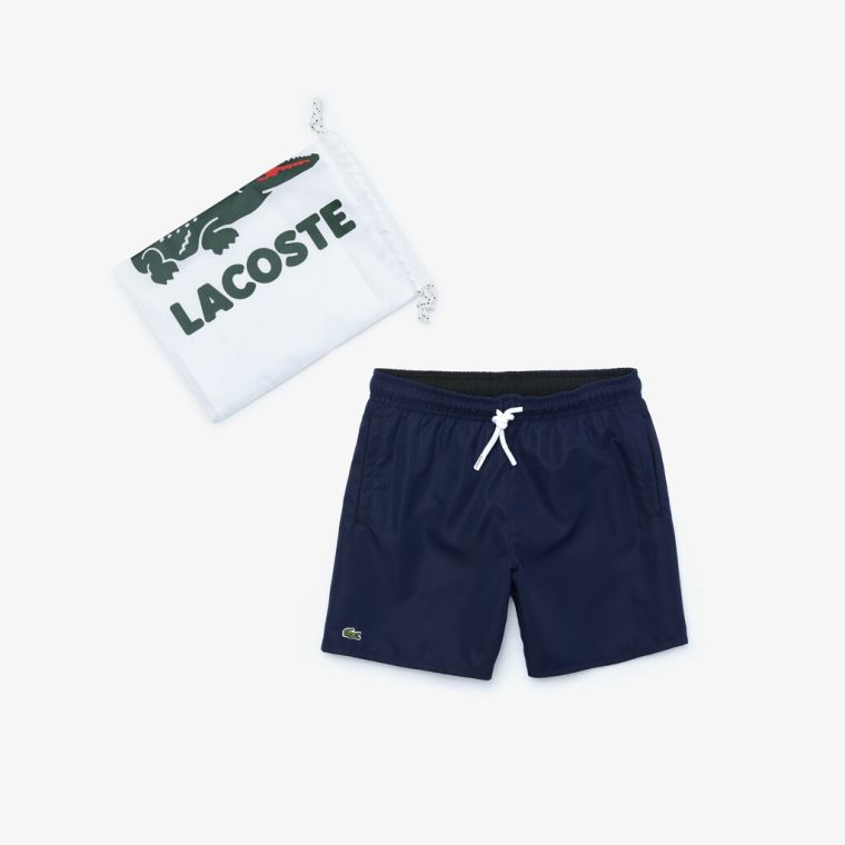 Lacoste Classic Swim Trunks Mørkeblå Blå Sort | TpLeCqnl