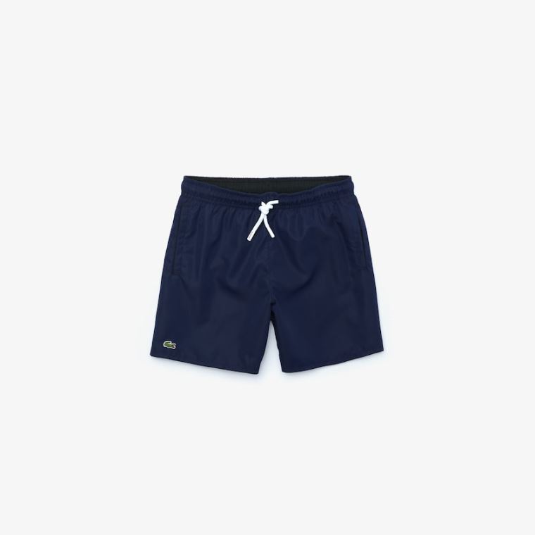 Lacoste Classic Swim Trunks Mørkeblå Blå Sort | TpLeCqnl