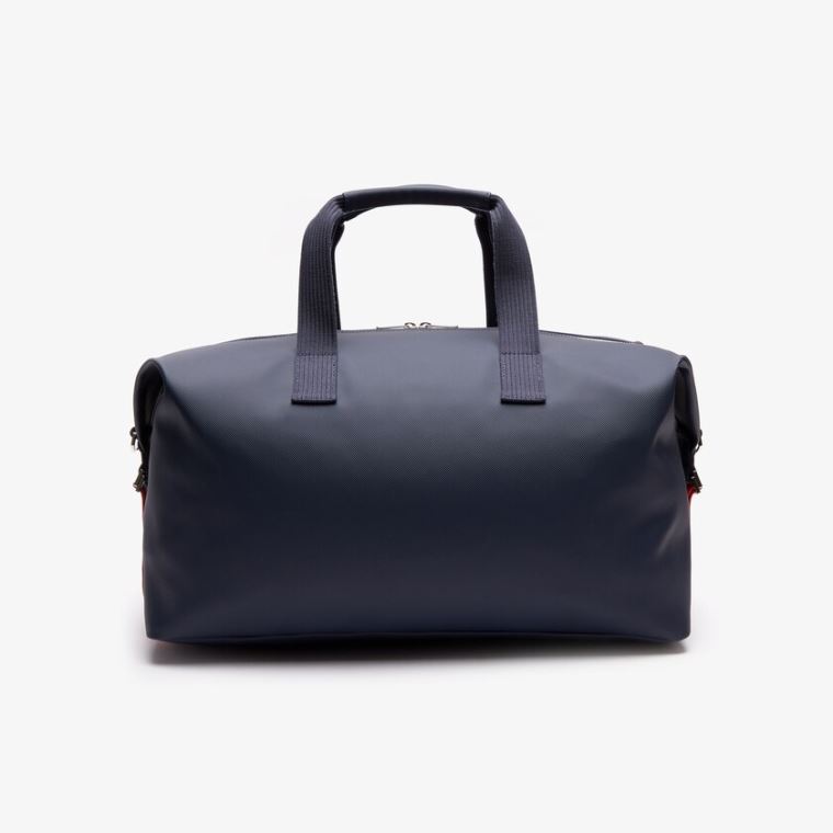 Lacoste Classic Tricolour Accents Weekender Bag Mørkeblå Blå Hvide Rød | lqfXQ2Wm