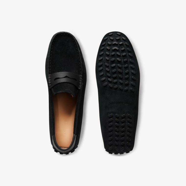 Lacoste Concours Nautic Ruskind Loafers Sort Sort | w0lbGGUm