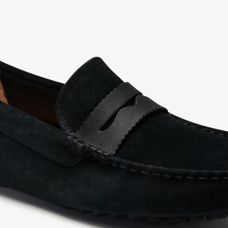 Lacoste Concours Nautic Ruskind Loafers Sort Sort | w0lbGGUm