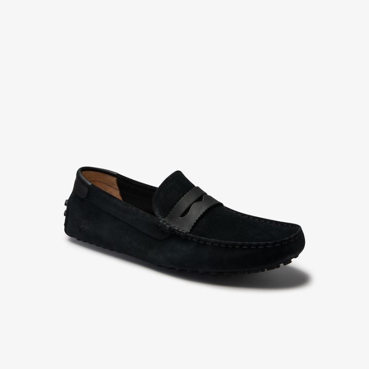 Lacoste Concours Nautic Ruskind Loafers Sort Sort | w0lbGGUm