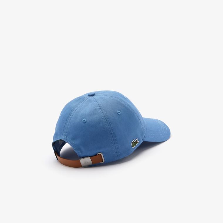 Lacoste Contrast Páskové Bomulds Cap Blå | citH1ZGz