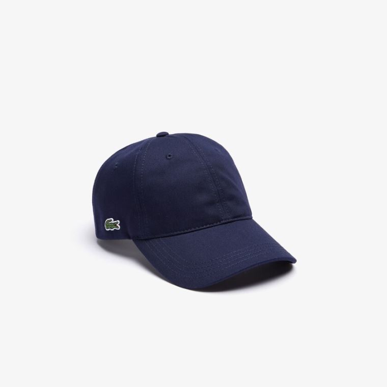 Lacoste Contrast Páskové Bomulds Cap Mørkeblå Blå | cLe9s0hp