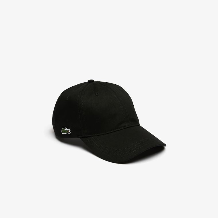 Lacoste Contrast Páskové Bomulds Cap Sort | MTRorMMJ