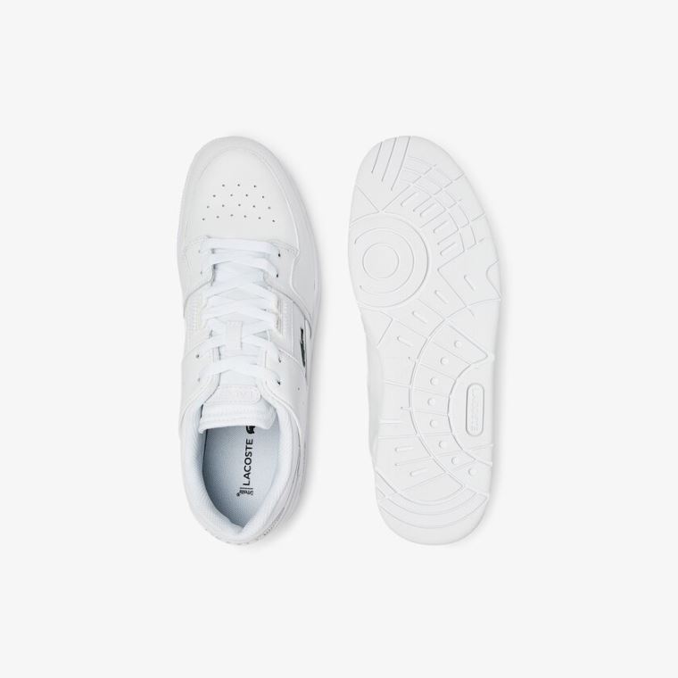 Lacoste Court Cage Læder Sneakers Hvide | LpwwiO2z