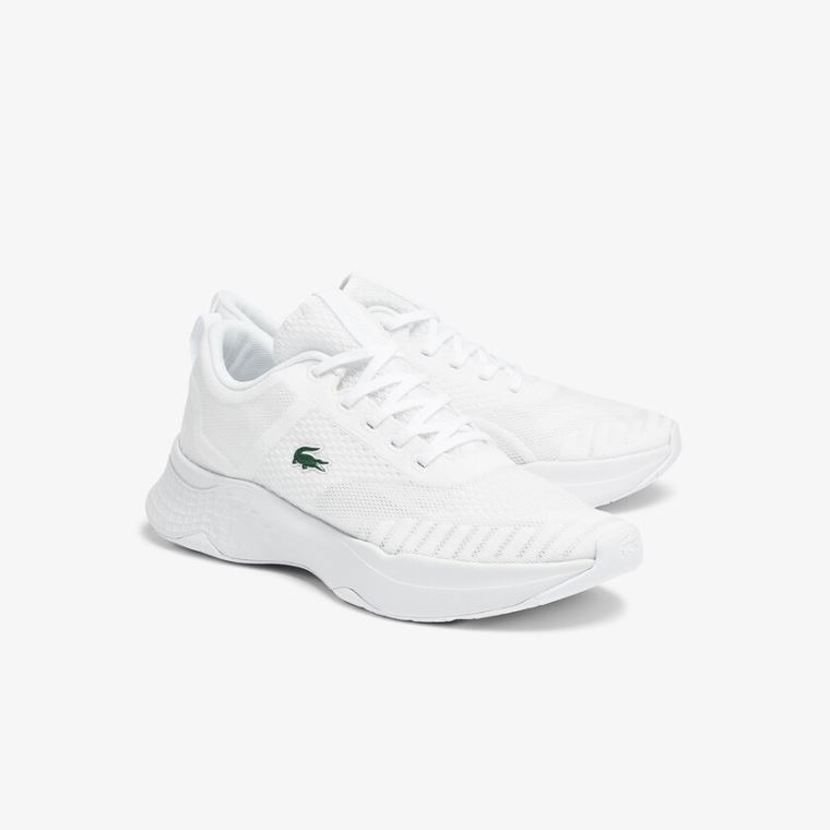 Lacoste Court-Drive Fly Tekstil Sneakers Hvide | 49hYj0ib