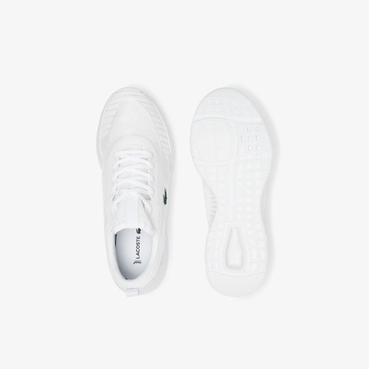 Lacoste Court-Drive Fly Tekstil Sneakers Hvide | 49hYj0ib