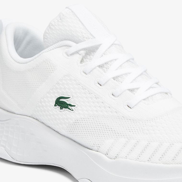 Lacoste Court-Drive Fly Tekstil Sneakers Hvide | 49hYj0ib