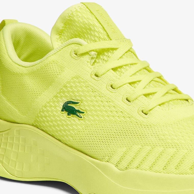 Lacoste Court-Drive Fly Tekstil Sneakers Lysegul Lysegul | 97IDPOiH