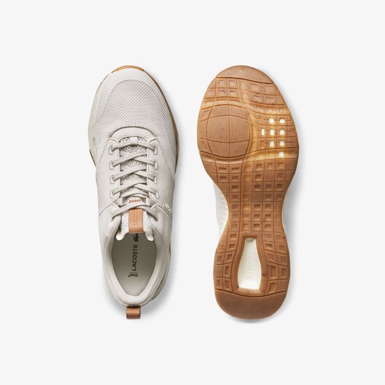 Lacoste Court-Drive Plus Canvas and Syntetisk Sneakers Hvide Hvide | X6uPWVOE