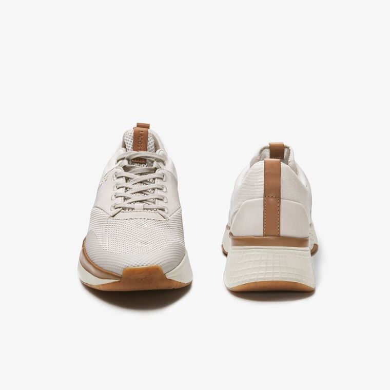 Lacoste Court-Drive Plus Canvas and Syntetisk Sneakers Hvide Hvide | X6uPWVOE