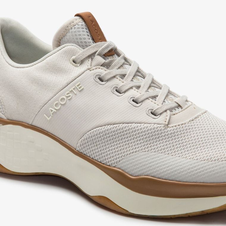 Lacoste Court-Drive Plus Canvas and Syntetisk Sneakers Hvide Hvide | X6uPWVOE