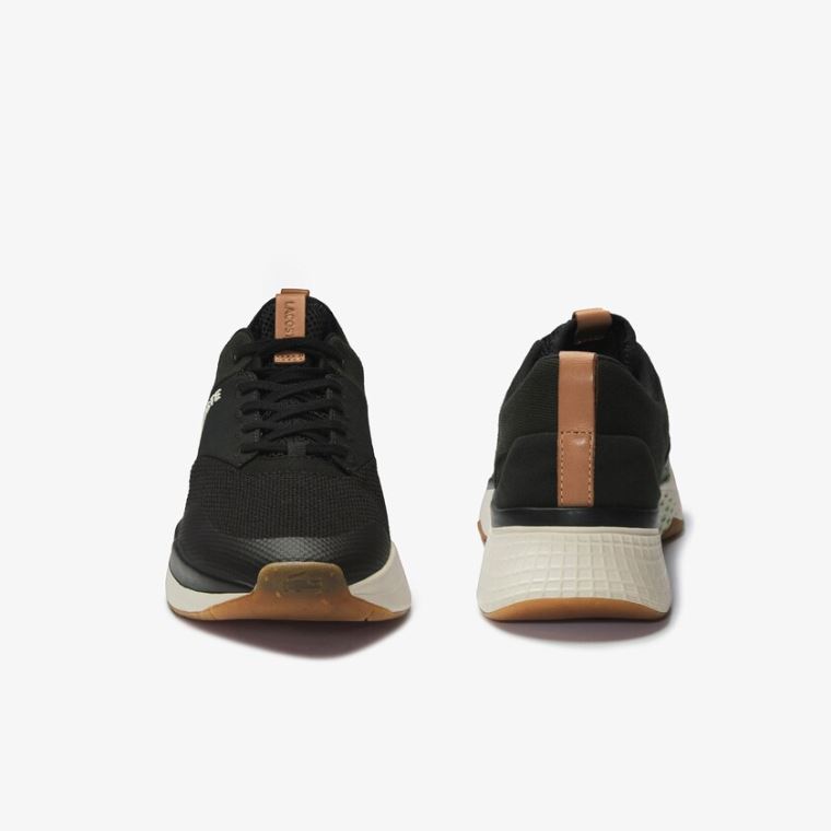 Lacoste Court-Drive Plus Colourblock Tekstil Sneakers Sort Hvide | 8FaOdsxk