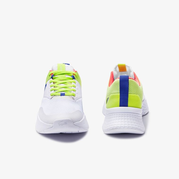 Lacoste Court-Drive Plus Tekstil Sneakers Hvide Lysegrøn | K5KOzIev