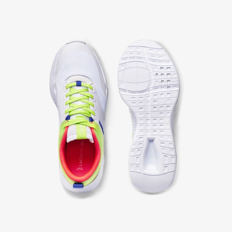 Lacoste Court-Drive Plus Tekstil Sneakers Hvide Lysegrøn | fiECVGLL