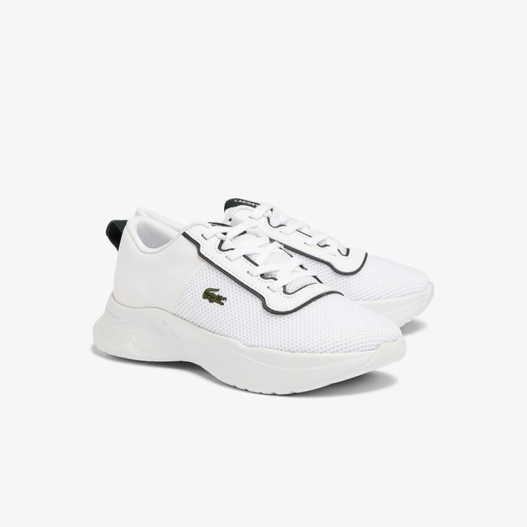 Lacoste Court-Drive Tekstil Air Mesh Sneakers Hvide | WtiSQWDu