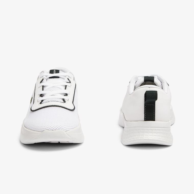 Lacoste Court-Drive Tekstil Air Mesh Sneakers Hvide | WtiSQWDu