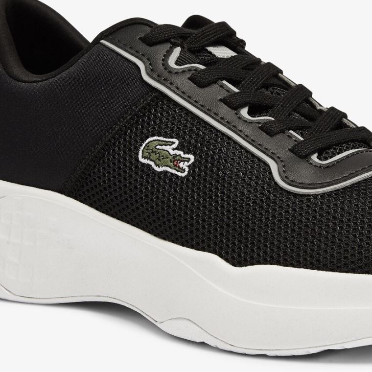 Lacoste Court-Drive Tekstil Sneakers Sort | 4l7h0oBL