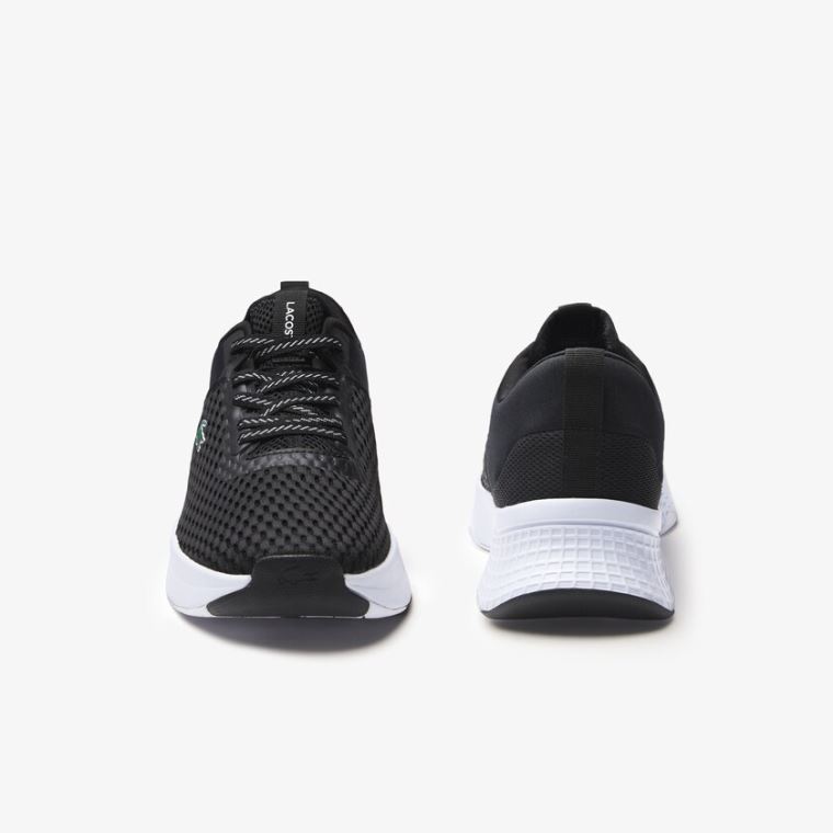 Lacoste Court-Drive Tekstil Sneakers Sort Hvide | jLCEjL1f