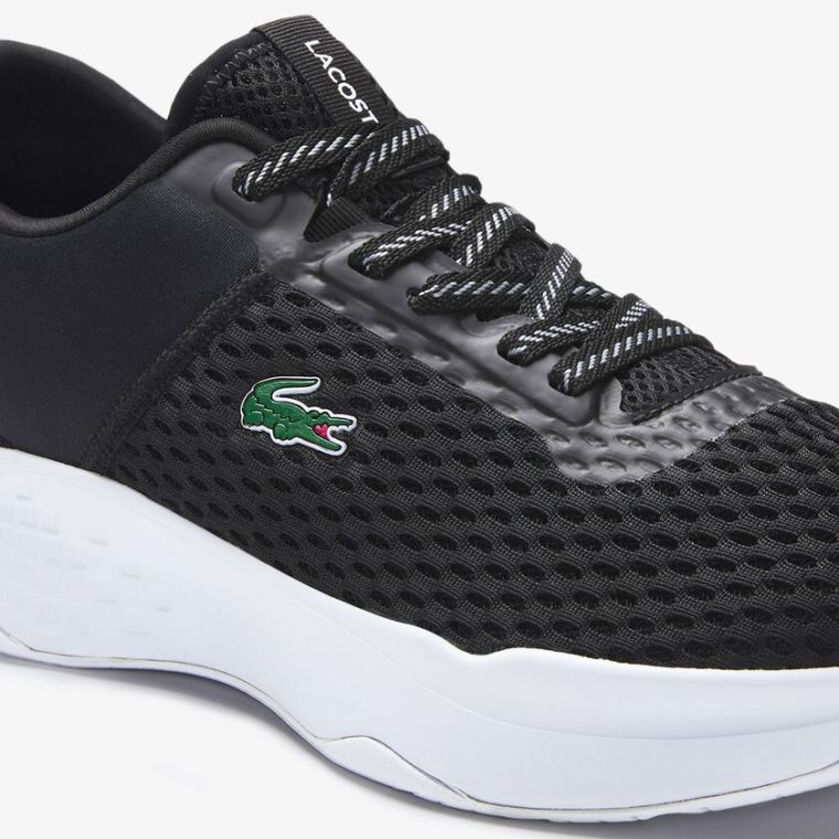 Lacoste Court-Drive Tekstil Sneakers Sort Hvide | jLCEjL1f