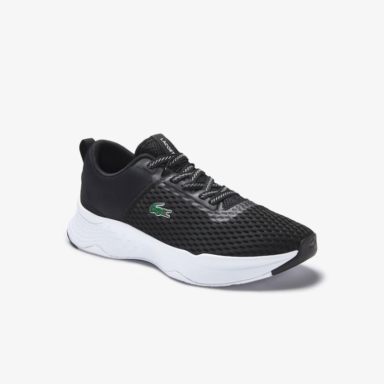 Lacoste Court-Drive Tekstil Sneakers Sort Hvide | jLCEjL1f