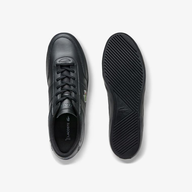 Lacoste Court-Master Læder Sneakers Sort | YO1nAIhJ