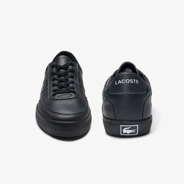 Lacoste Court-Master Læder Sneakers Sort | YO1nAIhJ