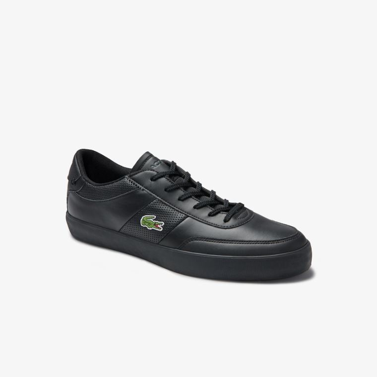 Lacoste Court-Master Læder Sneakers Sort | YO1nAIhJ