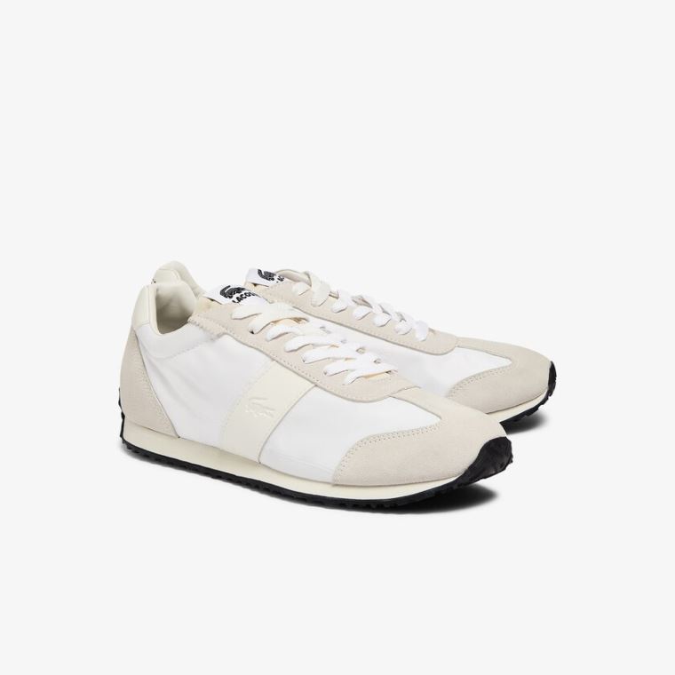 Lacoste Court Pace Tekstil Sneakers Beige | LLfivV8V