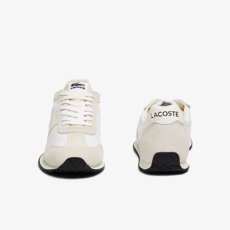 Lacoste Court Pace Tekstil Sneakers Beige | LLfivV8V