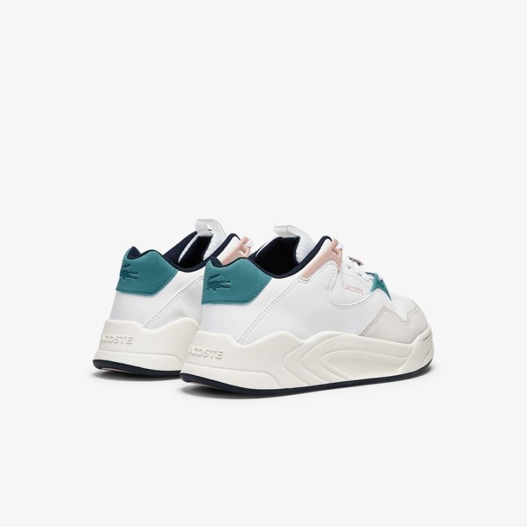 Lacoste Court Slam Syntetisk and Læder Sneakers Hvide Lyserød | uin8zSJK