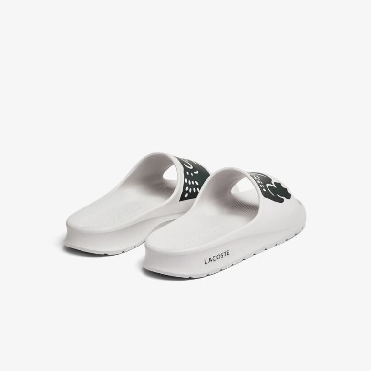 Lacoste Croco 2.0 Syntetisk Slides Hvide | r6vW42oA