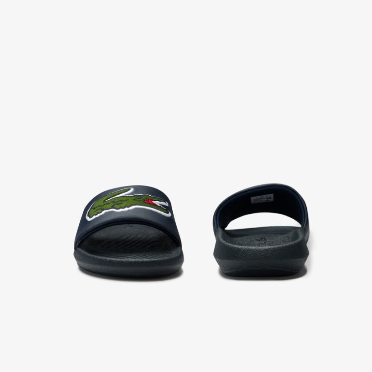 Lacoste Croco Syntetisk and PU Slides Mørkeblå | hZRvWAcX