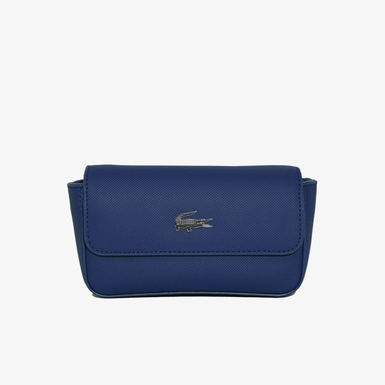 Lacoste Daily Classic Coated Canvas Fanny Pack Mørkeblå | NdzG8MXg