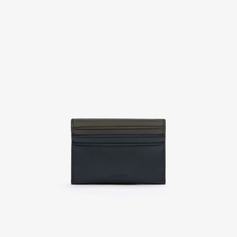 Lacoste Fitzgerald Gradated Læder Card Holder Mørkegrøn | fhEPvNpe