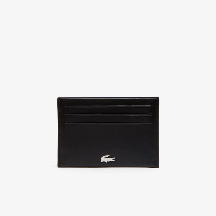 Lacoste Fitzgerald Læder Wallet And Card Holder Set Sort | hBJ9FmSu