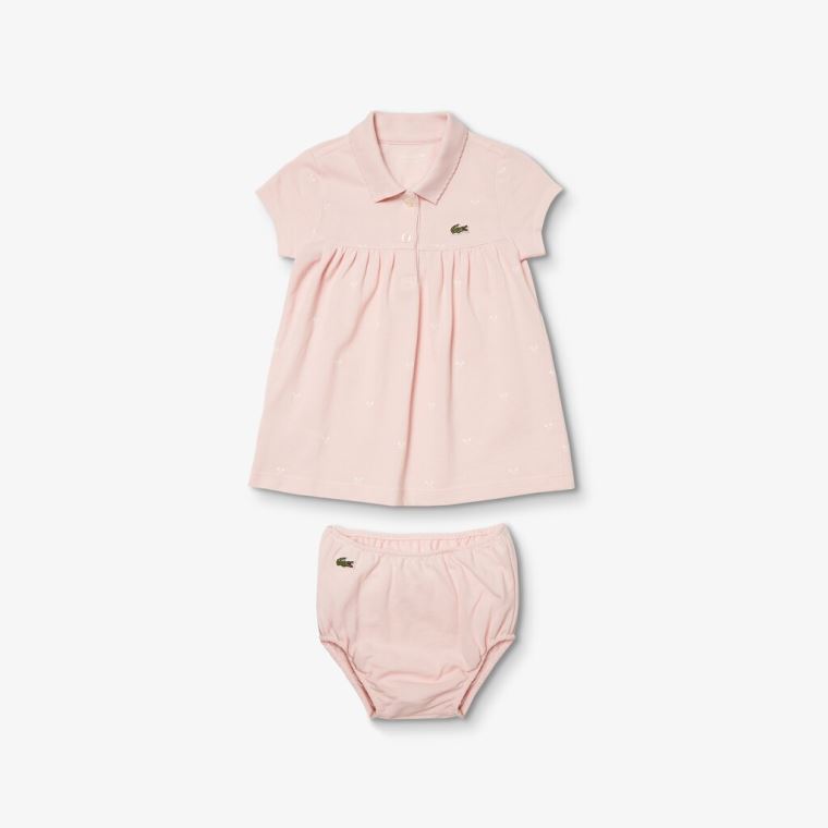 Lacoste Four-Piece Layette Set Lyselyserød | GgkOvxEn