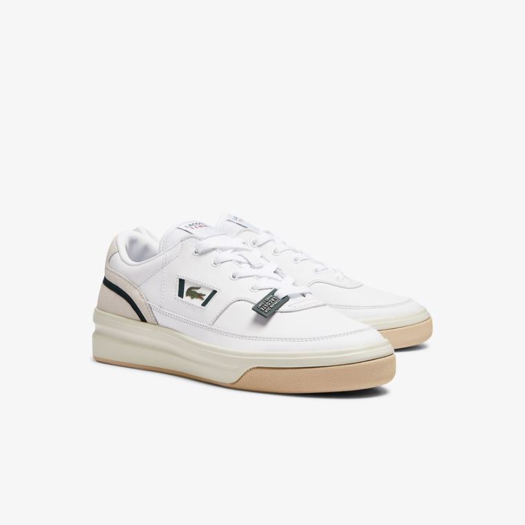 Lacoste G80 Læder and Ruskind Sneakers Hvide | VV2biBt4