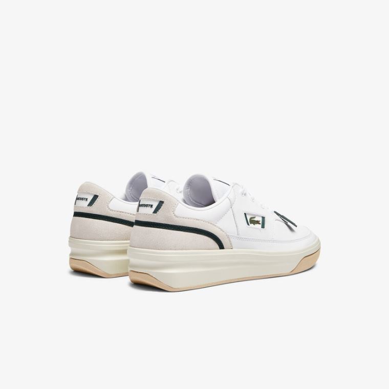 Lacoste G80 Læder and Ruskind Sneakers Hvide | VV2biBt4