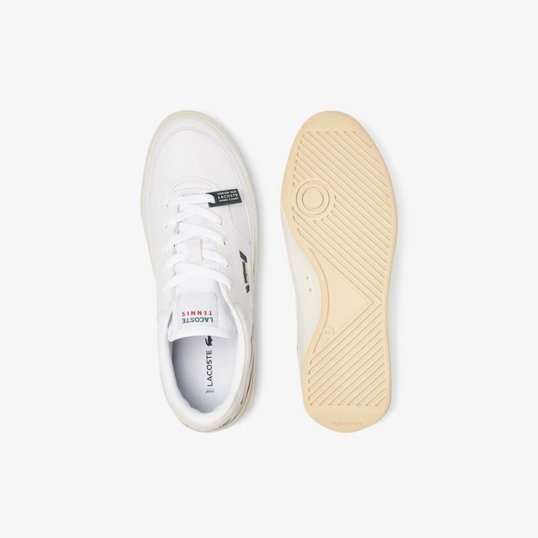 Lacoste G80 Læder and Ruskind Sneakers Hvide | VV2biBt4