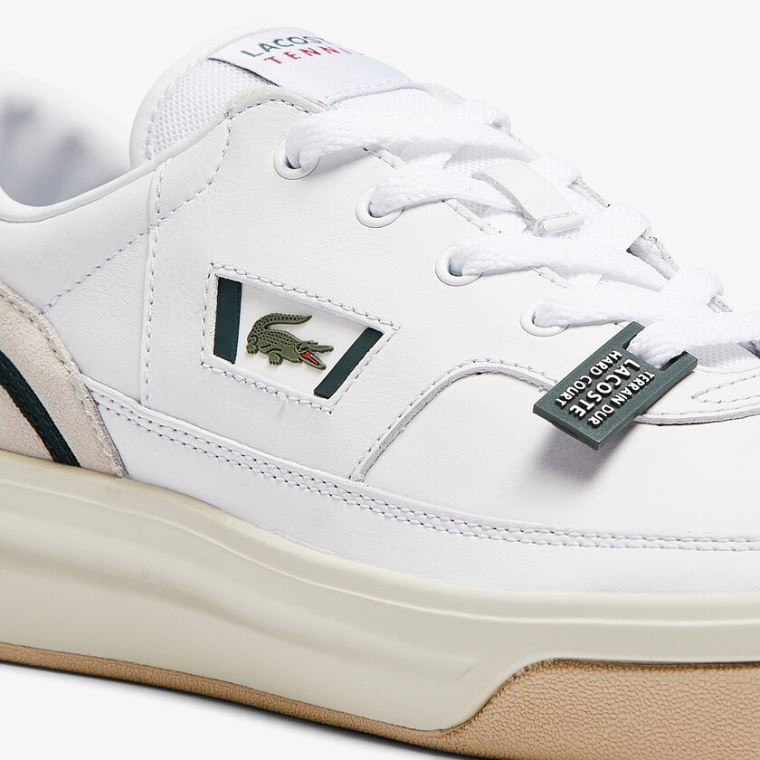 Lacoste G80 Læder and Ruskind Sneakers Hvide | VV2biBt4