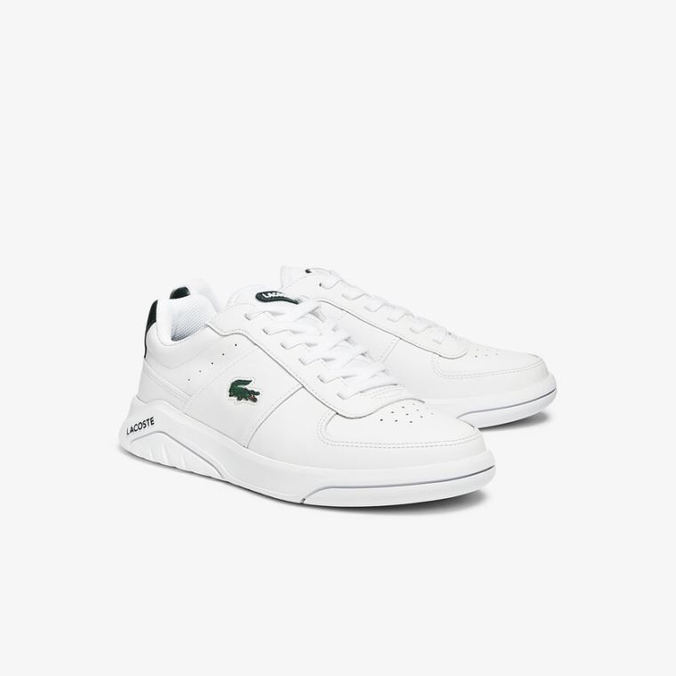 Lacoste Game Advance Læder Sneakers Hvide | gxjR8N7i