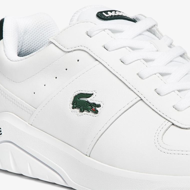 Lacoste Game Advance Læder Sneakers Hvide | gxjR8N7i