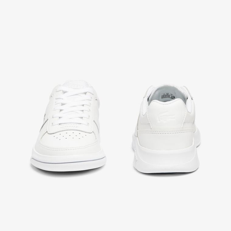 Lacoste Game Advance Læder and Syntetisk Sneakers Hvide | c4WomdVj