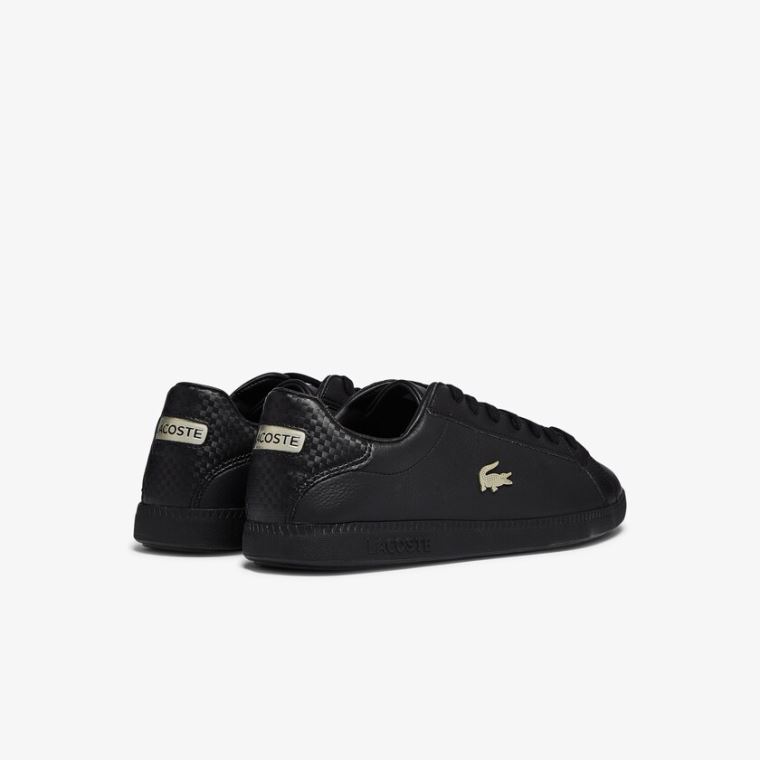 Lacoste Graduate Læder and Syntetisk Sneakers Sort | t824P68Q